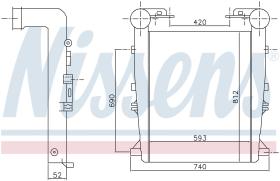 Nissens 97027 - INTERCOOLER RVI-RENAULT TRUCKS KERA