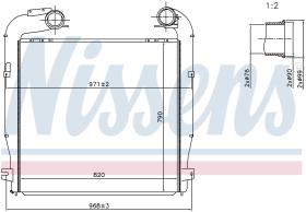 Nissens 97080 - INTERCOOLER SCANIA G-SERIES(07-)