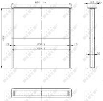 Nrf 13450 - RADIADOR CENTRAL MERCEDES