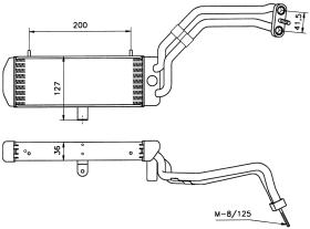 Nrf 31021 - REFRIGERADOR ACEITE BMW E 34  M51
