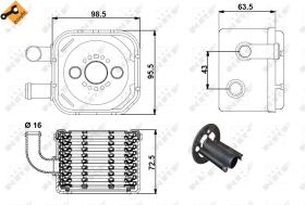 Nrf 31170 - RADIADOR ACEITE AUDI A4 2.5TDI 00-