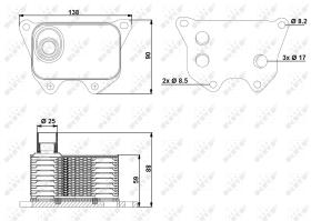 Nrf 31173 - RADIADOR ACEITE AUDI A3 04-