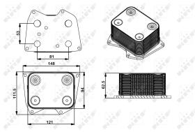 Nrf 31211 - RADIADOR ACEITE VW TOUAREQ 4.2 12-2
