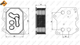 Nrf 31239 - RADIADOR ACEITE FORD TRANSIT 2.2D 0