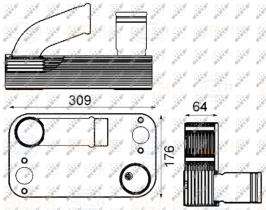 Nrf 31245 - RADIADOR ACEITE RENAULT MAGNUM 02/1