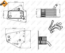 Nrf 31258 - RADIADOR ACEITE OPEL ZAFIRA 07/2005