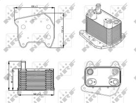 Nrf 31276 - RADIADOR ACEITE MERCEDES C220 06/20