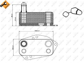 Nrf 31278 - RADIADOR ACEITE LAND ROVER FREELAND