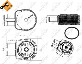 Nrf 31310 - RADIADOR ACEITE FORD FOCUS 2.0/2.3