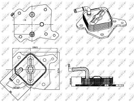 Nrf 31317 - RADIADOR ACEITE TOYOTA YARIS 1.4D 0