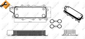 Nrf 31319 - RADIADOR ACEITE MERCEDES CLC230 2.5