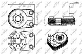 Nrf 31323 - RADIADOR ACEITE FIAT DOBLO 1.9D 11/