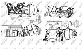 Nrf 31326 - RADIADOR ACEITE ALFA ROMEO MITO 1.3