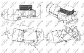 Nrf 31328 - RADIADOR ACEITE CITROEN BERLINGO 1.
