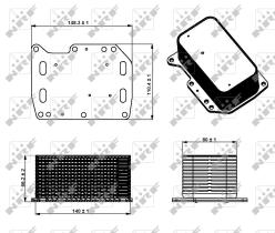 Nrf 31334 - RADIADOR ACEITE OPEL VIVARO 08/2006