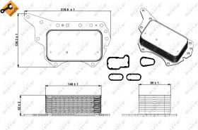 Nrf 31337 - RADIADOR ACEITE NISSAN QASHQAI 11/2