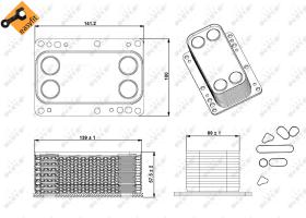 Nrf 31339 - RADIADOR ACEITE RENAULT TRAFIC 08/2