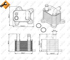 Nrf 31342 - RADIADOR ACEITE OPEL MERIVA 09/2003