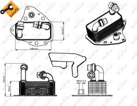 Nrf 31343 - RADIADOR ACEITE OPEL INSIGNIA 07/20