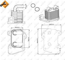 Nrf 31345 - RADIADOR ACEITE OPEL ASTRA 03/2004>