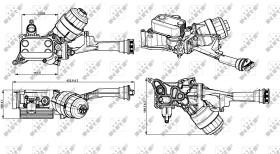 Nrf 31348 - RADIADOR ACEITE FIAT 500 07/2007>