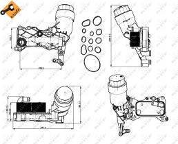 Nrf 31350 - RADIADOR ACEITE MERCEDES GLK220 06/