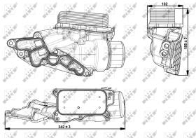 Nrf 31351 - RADIADOR ACEITE MERCEDES CLS350 07/