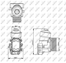 Nrf 31355 - RADIADOR ACEITE VW TIGUAN 11/2007>
