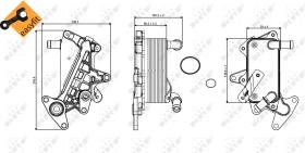 Nrf 31357 - RADIADOR ACEITE SKODA OCTAVIA 01/20