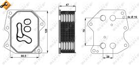 Nrf 31754 - RADIADOR ACEITE CITROEN JUMPER 2.2D