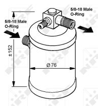 Nrf 33048 - SECADOR CITROEN XANTIA 93-