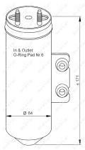 Nrf 33198 - SECADOR PEUGEOT 206 98-