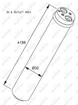 Nrf 33284 - SECADOR OPEL VAUXHALL AGILA 00-