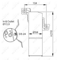 Nrf 33303 - SECADOR MERCEDES CL500 (C216) 06-