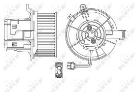 Nrf 34154 - VENTILADOR INTERIOR MERCEDES C-SERI