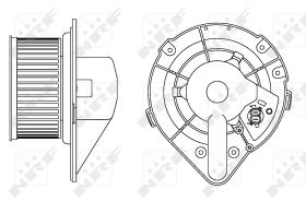 Nrf 34164 - VENTILADOR INTERIOR VOLKSWAGEN TRAN