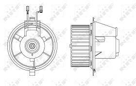 Nrf 34165 - VENTILADOR INTERIOR VW GOLF II 1983
