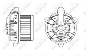 Nrf 34167 - VENTILADOR INTERIOR FORD B-MAX 2012