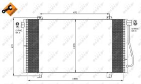 Nrf 350030 - CONDENSADOR RENAULT MASTER 97-05