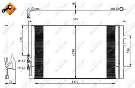 Nrf 350036 - CONDENSADOR BMW X3 SDRIVE F25 10-