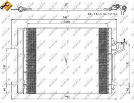 Nrf 350052 - CONDENSADOR FORD C-MAX 10-