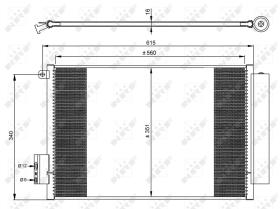 Nrf 350065 - CONDENSADOR FIAT 500L / TIPO 12-