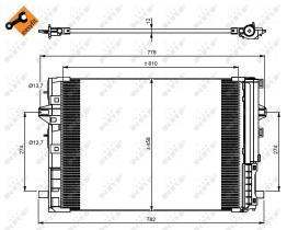 Nrf 350081 - CONDENSADOR MERCEDES A&B-CLASS (W17