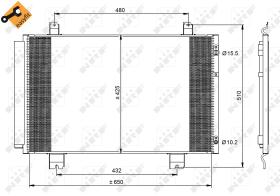 Nrf 350092 - CONDENSADOR LEXUS LS460 06-