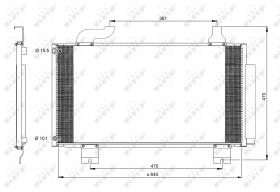 Nrf 350097 - CONDENSADOR HONDA ACCORD 2.0I 08-