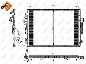 Nrf 350218 - CONDENSADOR MERCEDES S-CLASS (W221)