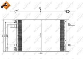 Nrf 350323 - CONDENSADOR CITROEN C4 13- / PEUGEO