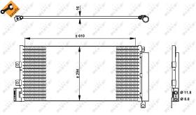 Nrf 350332 - CONDENSADOR FIAT LINEA 06-
