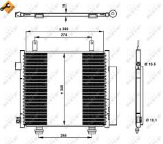 Nrf 350337 - CONDENSADOR SUZUKI ALTO 09-