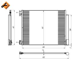 Nrf 350393 - CONDENSADOR RENAULT MEGANE IV '15-